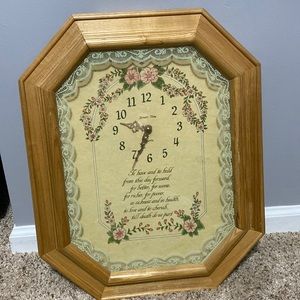 wedding vowels clock